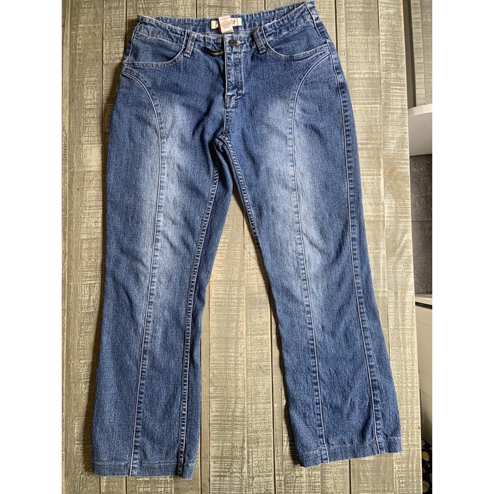 Abercrombie & Fitch Low Rise Distressed Flare Jeans Women's Y2K Size 2 Waist 29